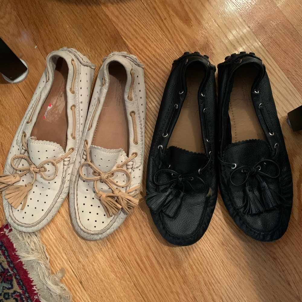 Off white Coach leather loafers